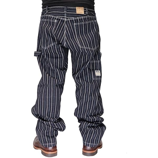 Amazon | [バンソン] ぺインターパンツ ウォバッシュストライプ ワーク